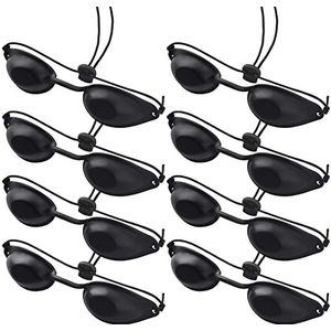 Guador 8 stuks zonnebank veiligheidsbril, UV-veiligheidsbril, veiligheidsbril, betrouwbare infrarood solarium, veiligheidsbril voor lichttherapie, zonnebank, schoonheidszonnebril, IPL-behandeling