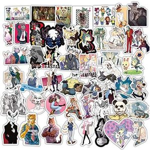 100 stks/pak Japanse anime BEASTARS Stickers Voor Auto Motorfietsen Water cups Meubels Kinderen speelgoed Bagage Skateboards Etc