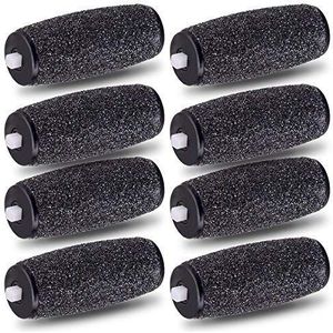 E-Cron compatibele vervangingsrollen met Scholl Velvet Smooth Diamond Express Pedi eelt verwijderaar voetvijl, Extra Hard Grof 8 st.