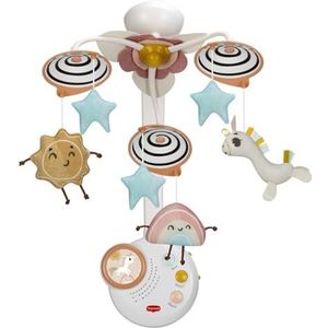 Tiny Love Classic Mobile, babymobiel voor kinderbed, 0+ maanden, draagbare muziekmobiel voor kinderwagen, magische pluche poppen, 20 minuten continue muziek, Unicorn Wonderlands