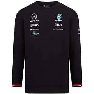 2022 MERCEDES-AMG PETRONAS REPLICA CREW SWEAT - Black - Mens (XXL) Chest 112-120cm