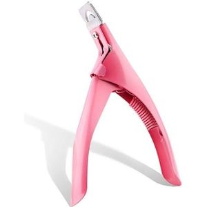 JINGYAN nagelknipper Manicure Nail Teenail Clipper Set Roestvrij Pedicure Kit, het snijden is scherper en elastiek is instelbaar(Pink)