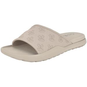 GUESS Magaria Slide Sandaal voor heren, Lichtgrijs Logo Multi 050, 40 EU