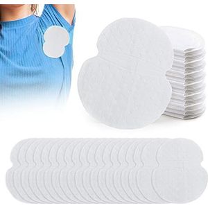 NITAIUN 40 stuks okselzweetpads voor vrouwen en mannen om de oksels droog te houden en kleding schoon te houden zelfklevende oksel schilden pads zweetabsorberende pads (40 stuks)