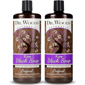 Dr. Woods Biologische sheaboter, pure zwarte castile zeep, 100 ml Dr. Woods
