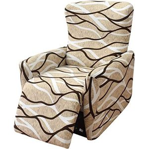 Fauteuil Hoes 4-delig met Zakken 1-zits fauteuil Stoelhoezen Meubelhoes voor fauteuil Sofahoes Bedrukte meubelbeschermer met elastische onderkant (Color : #6)