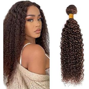 Tuheerst 24 Inch Water Wave Human Hair Bundles #4 Chocolate Brown Human Hair Extensions Unprocessed Double Weft Remy Hair for Woman 100g/pc