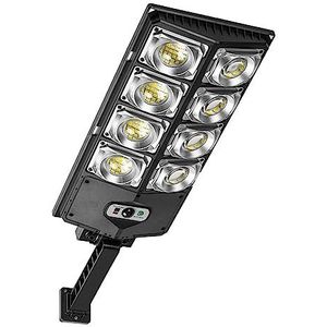 Solar Flood Lights Outdoor, LED Sterk Licht Kleine Straatlantaarn Dubbele Rij Straatlantaarn 504LED Solar Tuinlamp Inductie Straatlantaarn Buitenverlichting,for courtyards, Gardens, Streets(W789A-4)