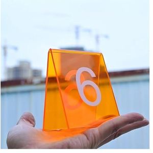 Tabelnummers, Tafelnummers, zwarte acryl tafelnummers, verpakking van 10 stuks, 3,1 x 2,4,5 inch(21-30)
