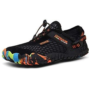 Heren Waterschoenen voor Dames Men's River Schoenen Wandelen Hengelen Outdoor Klimmen Water Schoenen (Color : Black, Maat : 44 EU)