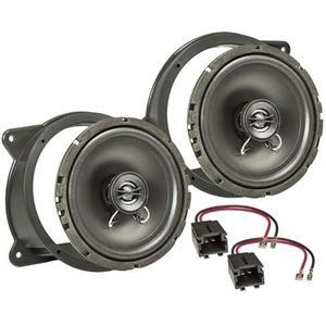 tomzz Audio 4040-001 luidspreker inbouwset geschikt voor Peugeot 207 SW CC E deur vooraan 165mm coaxiaal systeem TA16.5-Pro