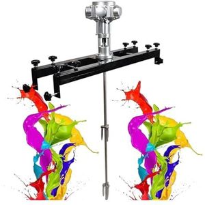 Lucht roerder, pneumatische lak-mixer 3/4 pk, mixer voor spatelpoeder met houder en inklapbare propeller