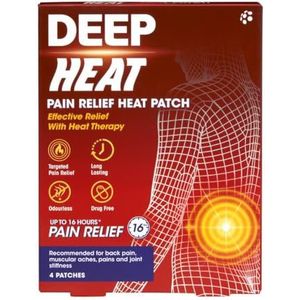 Deep Heat - Warmtepleisters - Pijnverlichting - 4 Stuks