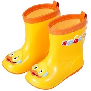 Regenschoenen for jongens en meisjes, regenlaarzen, waterdichte schoenen, antislip regenlaarzen(Color:Yellow,Size:20/20CM)