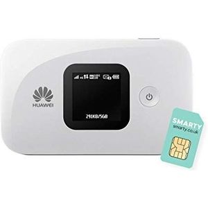 Huawei E5577, CAT 4, 4G, voordelig, supersnelle, draagbare mobiele draadloze hotspot, met gratis smart-simkaart, ontgrendeld op elk netwerk, wit