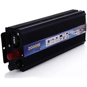 Power Inverter auto omvormer 1000W 2000W Watt DC 12V naar AC 220V voertuig batterij converter voeding on-board lader schakelaar auto adapter (kleur: 2000W)