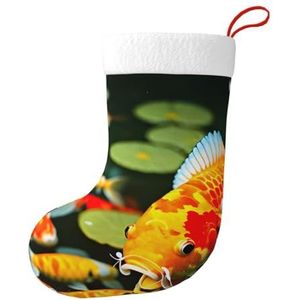 MGGAklp Japanse Mooie Koi Vis Print Kerst Kousen Snoep Zakken Voor Familie Vakantie Party Kerstboom Decoraties