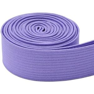 MZPOZB Elastische band 5/2 yard 20 mm platte elastische band voor naaien beschermende kleding accessoires rubberen band elastisch koord touw elastiek voor naaien (kleur: 20 mm licht paars, maat: 2