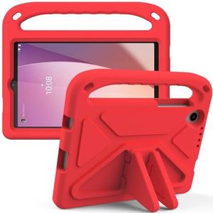 Tablet PC-hoes Compatible With Lenovo Tab M8 (4rd Gen) TB-300FU/TB-300XU（2023), Shock Absorbing, With Handle,EVA, Holder, Sturdy Tablet Case For Kids, Lightweight Bescherming(Rosso)