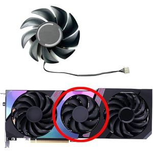 RTX 3080 Koelventilator 4PIN voor COLORFUL RTX3060ti 3070 iGame Ultra Grafische Kaart Vervangende Ventilator(Middle fan)