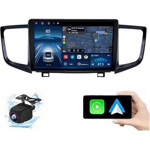 Android 14.0 2 Din Autoradio 10"" Touchscreen Auto Stereo voor Honda Pilot 2016-2019 met Draadloze Carplay Android Auto GPS navigatie AHD Omgekeerd beeld Stuurwielbediening(P1(1G+32G))