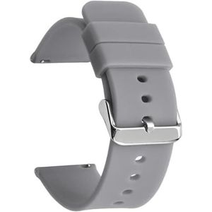 Kijk naar bands Horlogeband Snelsluitingen Siliconen horlogeband 14-24 mm Zachte rubberen slimme horlogeband Polshorloge Horlogebanden vervangen Dagelijks (Color : 3, Size : 18mm)