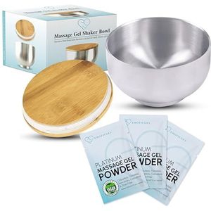 Platinum - Nuru Massage Gel Poeder en Kom Set - 3 x 5g Poeder - 1 x 500ml Kom