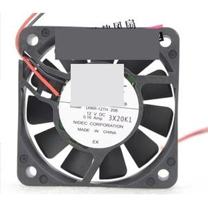 Voor Delta D06R-12TH DC 12V 0,16A 60x60x15mm 2-draads serverkoelventilator