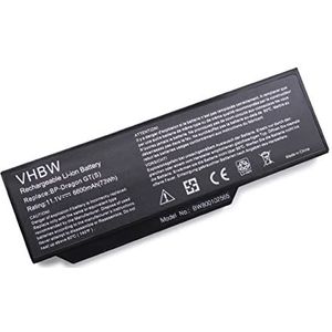 vhbw Li-Ion batterij compatibel met Medion Akoya E8410, P7610, P8610, P8611, P8612, P8614 Notebook Laptop Vervanging voor BP-Dragon GT(S), 40019327, MIM2070 - (6600mAh, 11.1V)