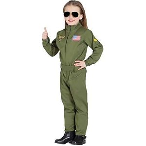 ZZ DISFRAZZES Pilotenkostuum voor heren, pilotenkostuum voor jachtpiloten, Halloween-kostuum, pilotenbril, cosplay-kostuum voor volwassenen (maat 5-6 jaar)