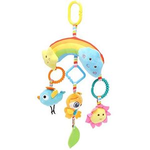 Hangend Rammelaar-babyspeelgoed, Baby-hangend Autospeelgoed Kleurrijk Milieuvriendelijk Pluche Ontwikkel Spieren Mooi voor baby's voor Nachtkastje (Uil)