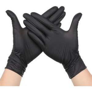 Multifunctionele dikke nitrilhandschoenen, verbeterde wegwerphandschoenen zonder latex, voedselveilig, geschikt for koken in huis(L)