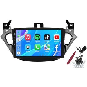 Android 14 Autoradio Stereo voor O-pel Adam (2013-2016) Corsa E (2015-2019) 9 ""Touchscreen Multimedia Speler met Draadloze Carplay GPS Navigatie FM RDS Bluetooth 5G-WiFi SWC DSP,M400s
