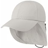 Lipodo Uni Pet met Nekbescherming Dames/Heren - strand cap zomer base klep voor Lente/Zomer - One Size licht grijs