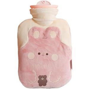 Warmwaterkruikenzak voor meisjes, pluche schouder, handwarmer, warmwaterpak, warme buik, instant warm pak, winter, waterverwarmingskussen, warmwaterzak (500 ml)