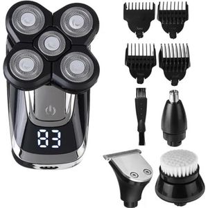 Elektrisch scheerapparaat， 4 in 1 4D Elektrisch Scheerapparaat for Mannen met Kaal Hoofd, Baardscheerapparaat, Elektrisch Roterend Scheerapparaat, Draadloze Haartrimmer, Tondeuse g