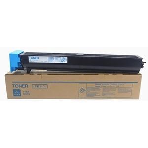 1 stuk C654 C754 TN711 TN712 tonercartridge compatibel met K-NICA M-NOLTA kopieercartridges, reserveonderdelen(Cyan)