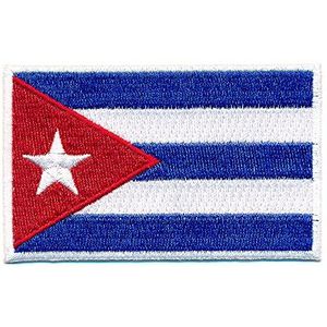 hegibaer 30 x 20 mm Kuba vlag Caribisch Havanna Cuba Flag Patch 0656 Mini