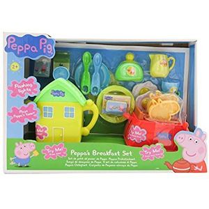 Peppa Pig - Peppa Pig ontbijtset, inclusief theepot en broodrooster, speelgoed voor kinderen, creatief speelgoed, veelkleurig (CyP Brands)