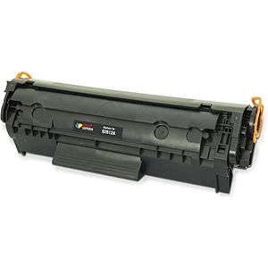 Toner Experte Q2612A 12A Toner Cartridge Vervanging voor HP Q2612A FX10 Compatibel met LaserJet 1012 1018 1020 1022 1022N 3015 3030 3052 3050 3055 (1 Zwart)
