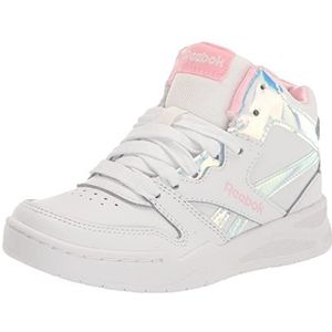 Reebok Bb4500 Court Basketbalschoenen voor meisjes, wit en roze, 17.0 cm