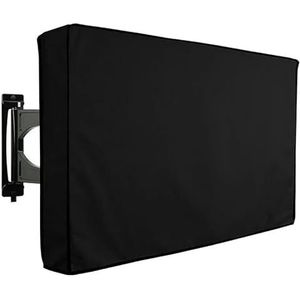 CaFfen Outdoor Tv Cover Outdoor TV Scherm Stofkap Zwart Televisie Set Water Stofbestendig Bescherm Tas 24 ""38"" 42"" 48"" 52"" 65"" Outdoor Tv Behuizing (55-58"")