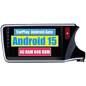 RoverOne Auto Stereo CarPlay Hoofd Unit voor Honda City 2014 2015 2016 2017 Android Auto Touchscreen Sat Navi Bluetooth WiFi Radio Speler