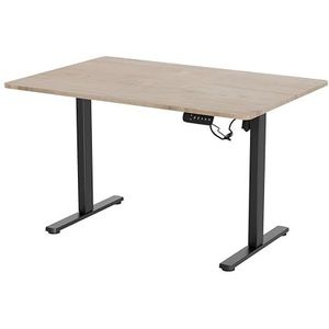 Vestland - Zit-sta Bureau Elektrisch Verstelbaar - Geheugenfunctie - 100 x 60 CM (Eiken-Zwart, 120x80)