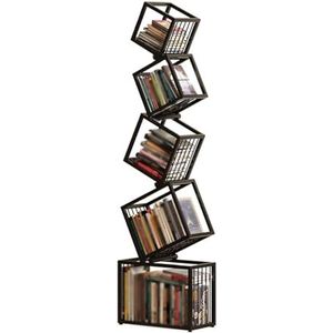 3/4/5-laags Creatieve Boekenplank, Geometrische Boekenkast Met Open Kubussen, Metalen Vrijstaande Opbergrek For Studeerkamer, Thuiskantoor, Woonkamer, Eenvoudig Te Installeren(5 tier)