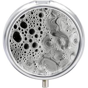 Pillendoos 3 Compartiment Kleine Pil Case voor Portemonnee & Pocket Water Druppels op Glas Ronde Pillendoos Leuke Vitaminen Visolie Supplementen Olie Opbergdoos Draagbare Pil Containe Travel Gift
