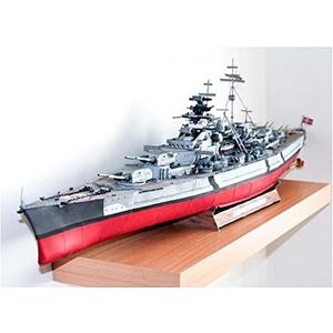 For:Modelschip Bouwpakket For Doe-het-zelvers Op Schaal 1:280 Slagschip Bismarck, Duitsland Beste Cadeaus Voor Vrienden En Familie