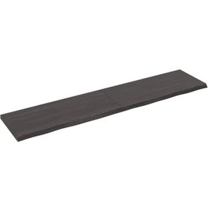 CBLDF Wandplank Donkergrijs 180x40x(2-4) cm Behandeld Massief Hout Eiken