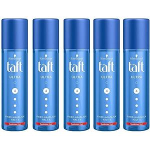 TAFT 5x Schwarzkopf 3 weer fixeer-haarlak Ultra houdgraad 4, pompspray 200 ml (verpakking van 5 stuks)