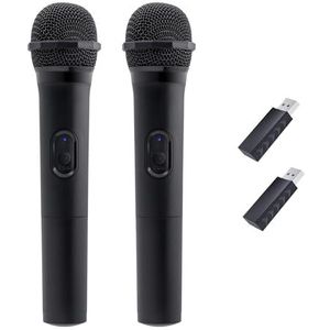 Draadloze Microfoon - 2,4G - Compatibel met Gameconsoles - Inclusief 2 Microfoons